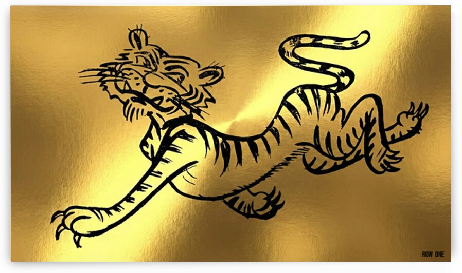 1950s Missouri Tiger Cartoon Art by Row One Brand