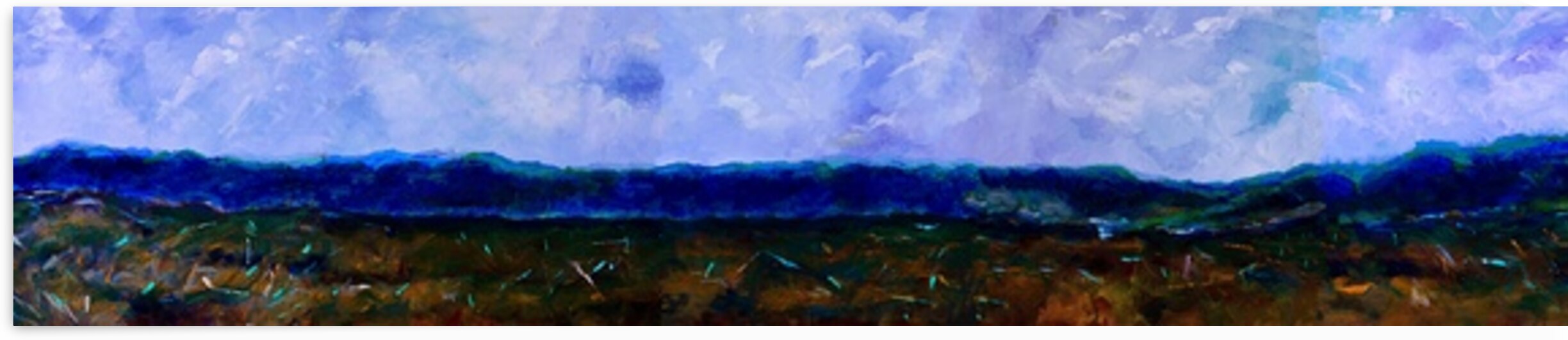 “Legacy” – Abstract Landscape by Choctaw artist Connie D. Phillips. by Connie D Phillips