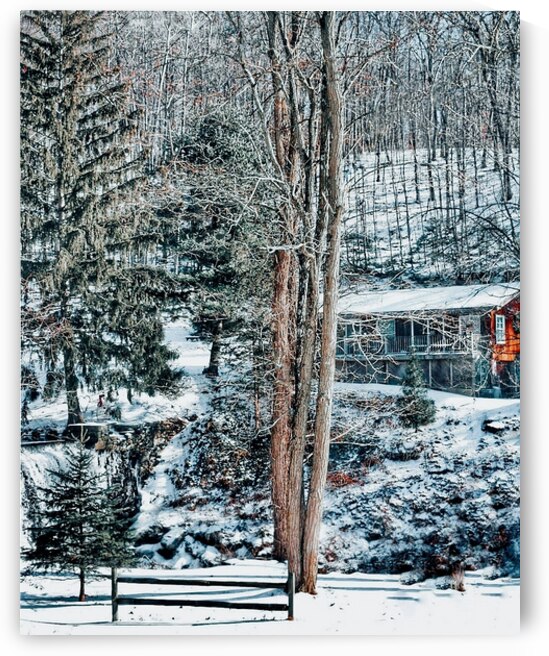 Waterfall in Winter by Kevin Savage