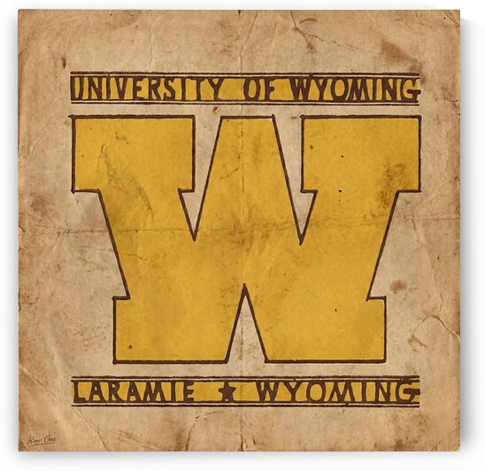 Early 1900s University of Wyoming Art by Row One Brand