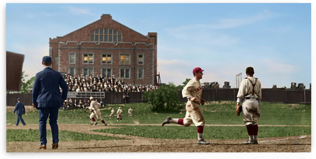1920s Indiana Hoosiers Baseball Action by Row One Brand