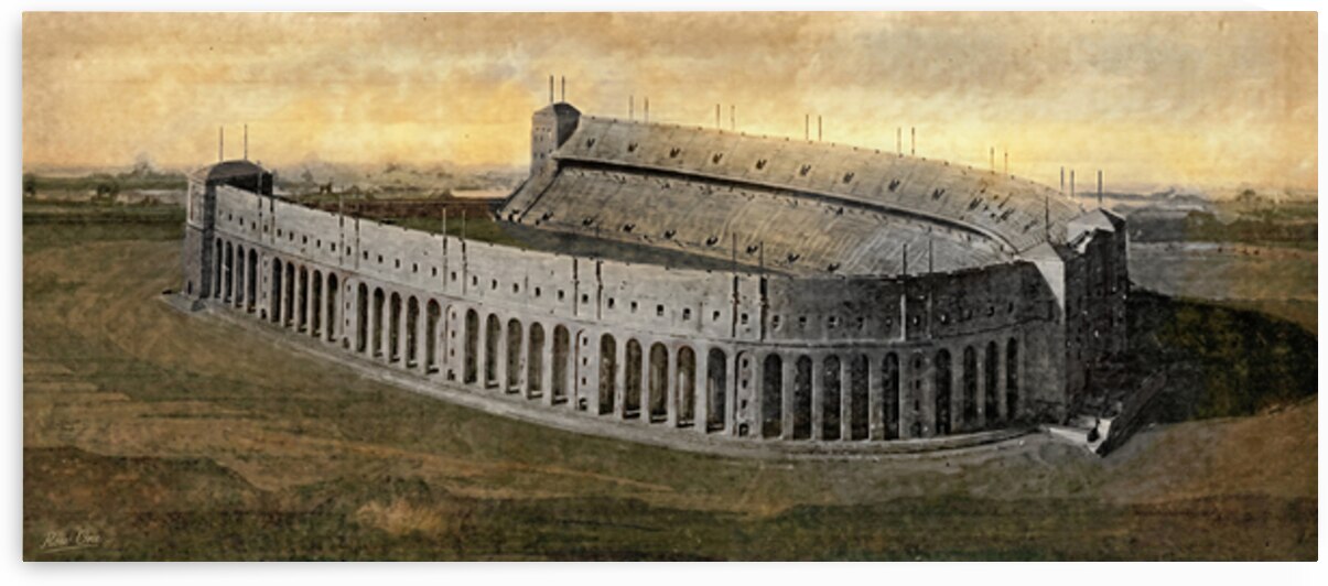 1920s Ohio Stadium Painting by Row One Brand