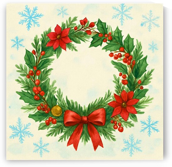 Christmas Wreath Bliss by Al ameen Muftau