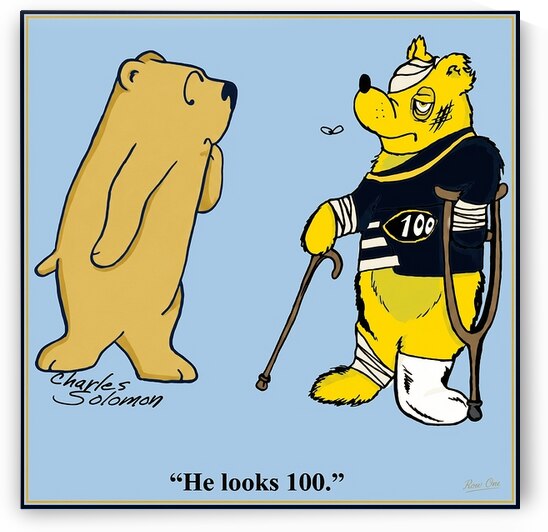1969 UCLA Bruins Cal Bears Cartoon Art by Row One Brand