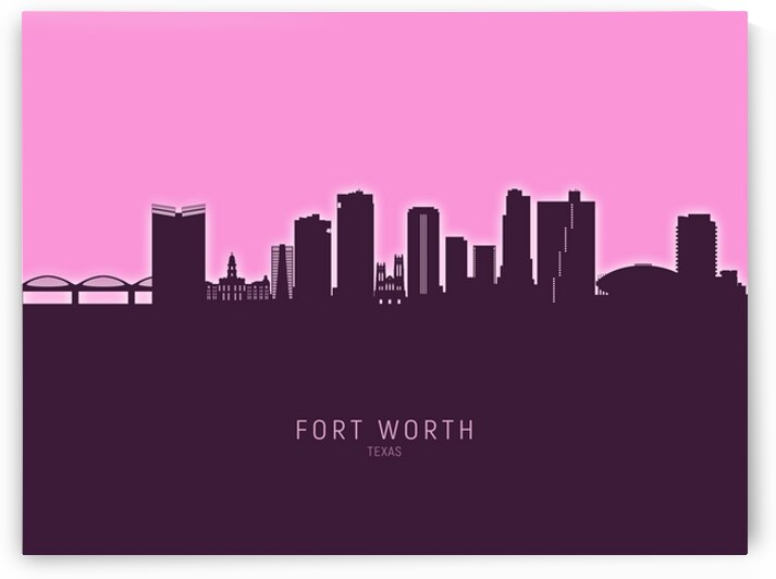Fort Worth Texas Skyline by Michael Tompsett