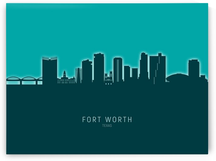 Fort Worth Texas Skyline by Michael Tompsett