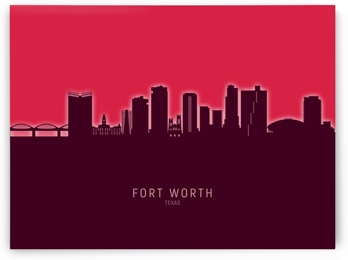 Fort Worth Texas Skyline by Michael Tompsett