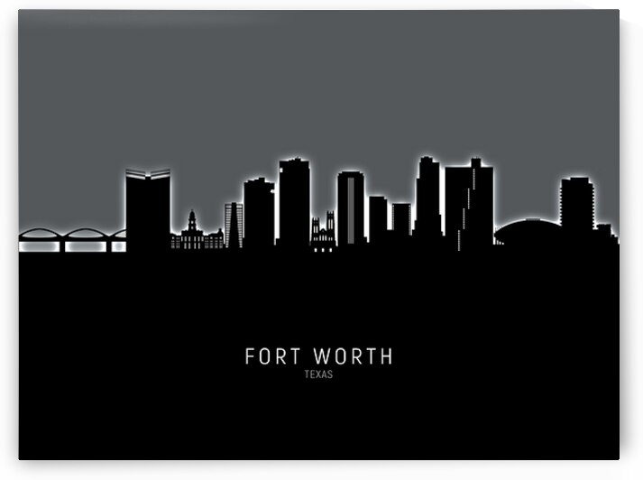 Fort Worth Texas Skyline by Michael Tompsett