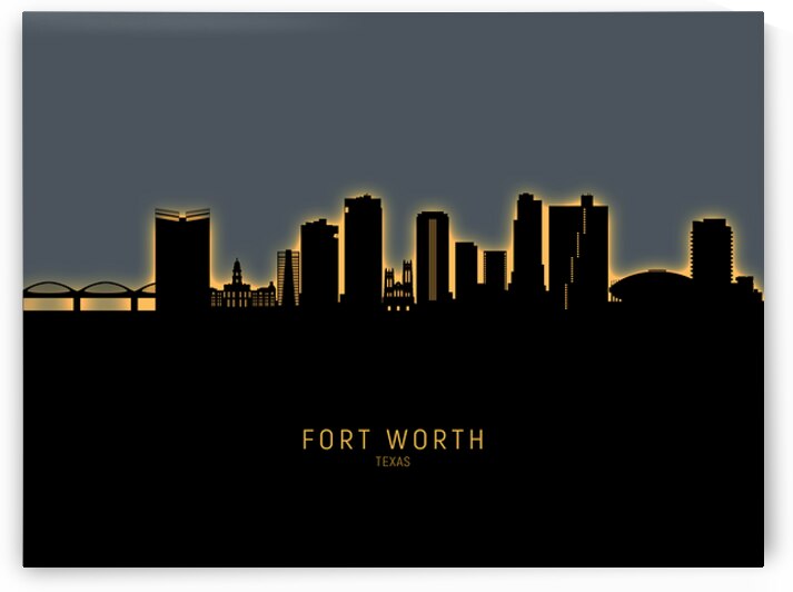 Fort Worth Texas Skyline by Michael Tompsett
