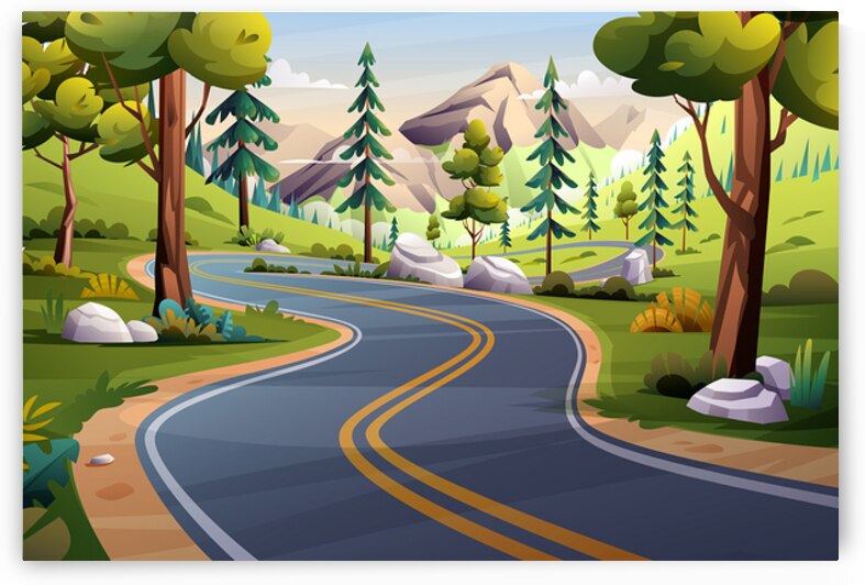 Mountain road landscape by Towseef Dar