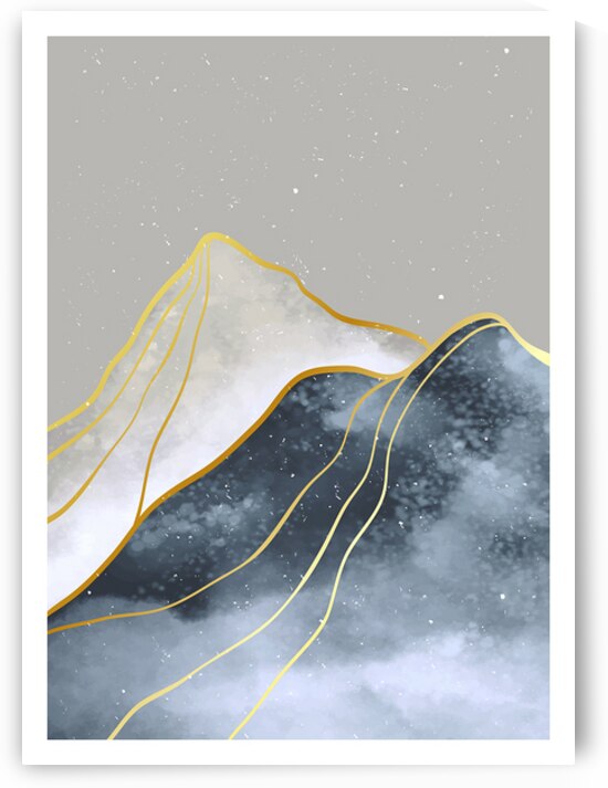 Beautiful golden line art. a by Towseef Dar