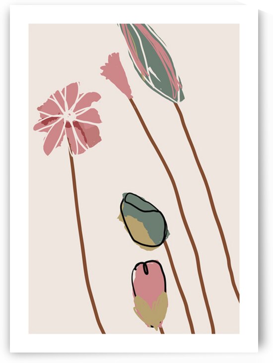 Botanical flower art. c by Towseef Dar