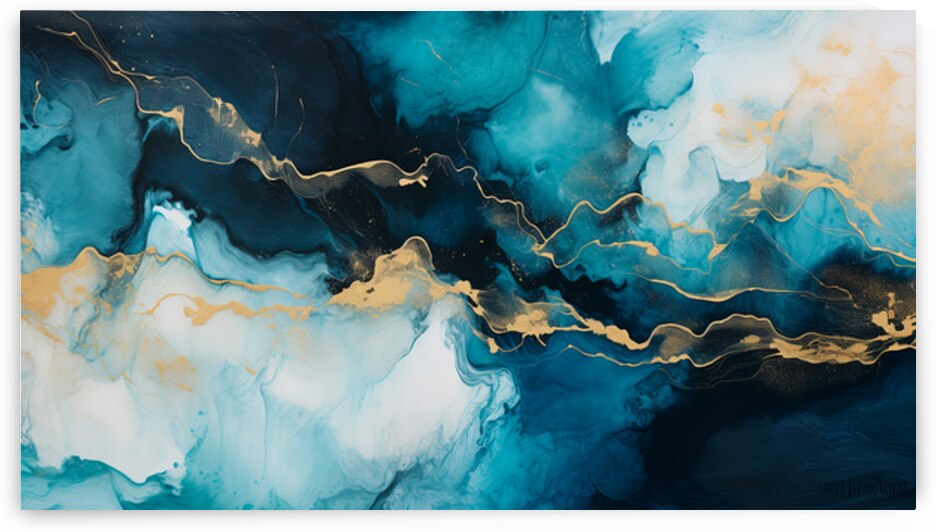 Abstract Multicolored marble design by Towseef Dar