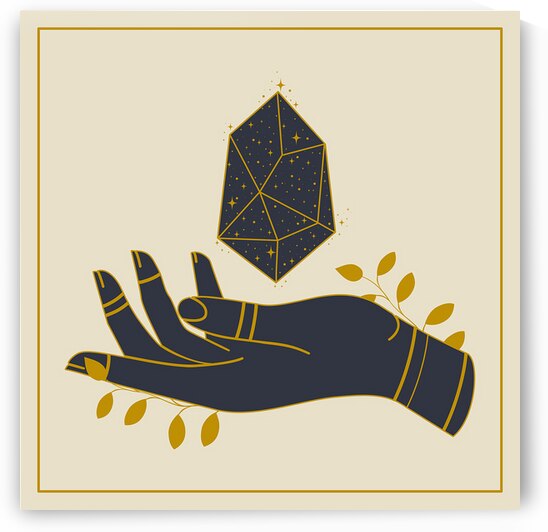 Hand with healing crystal by Towseef Dar