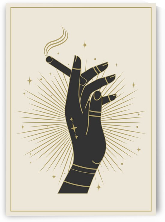 Woman hand is holding cigarette by Towseef Dar