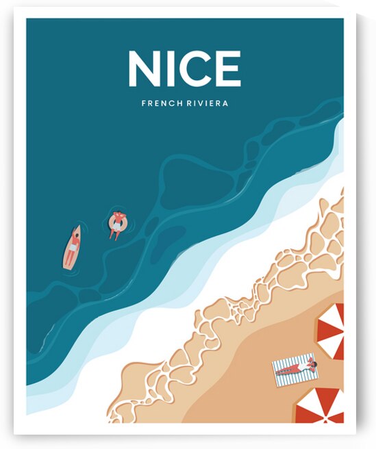 Nice French Riviera Beach by Towseef Dar