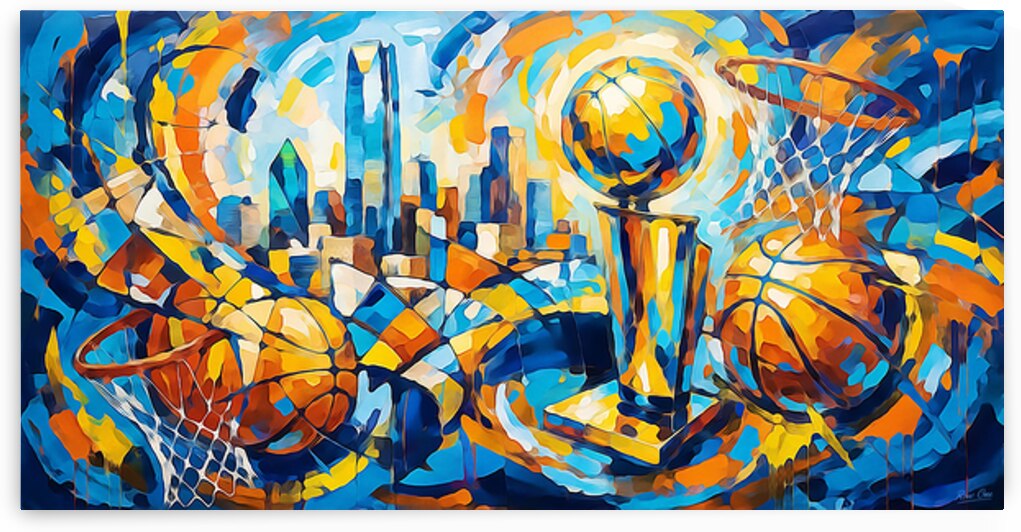Championship Dream OKC Basketball Art by Row One Brand