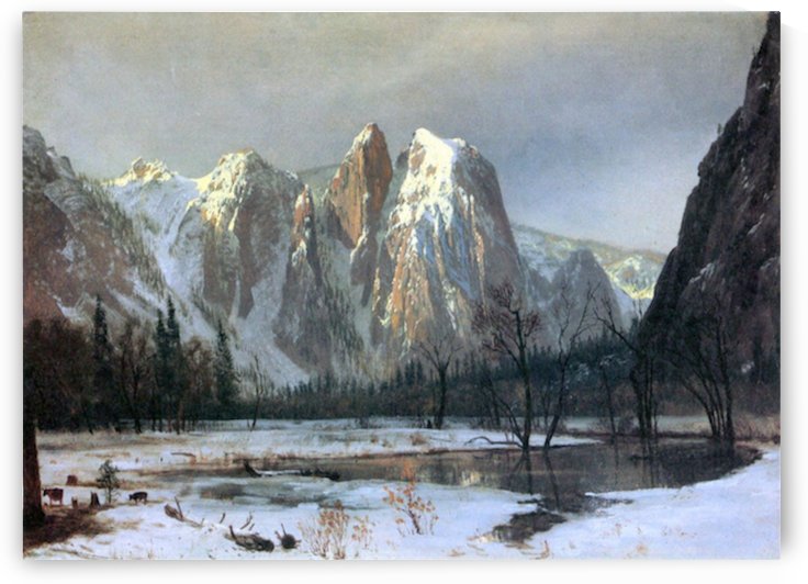 Cathedral Rocks Yosemite by Bierstadt