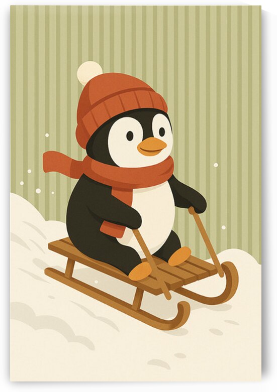 Penguin on a sled by Selling digital products
