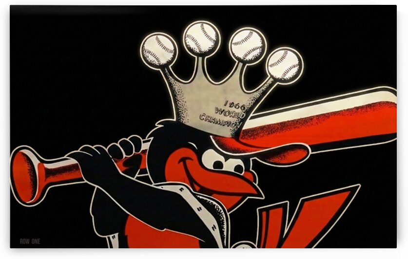 1967 Baltimore Orioles Cartoon Art Remix by Row One Brand