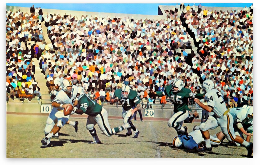 1967 North Texas Football Art by Row One Brand