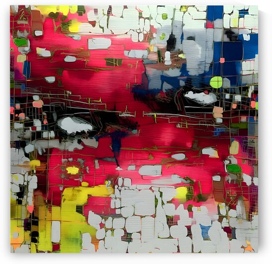 Red Storm – Abstract Expressionist Art Print by Savage Art Prints