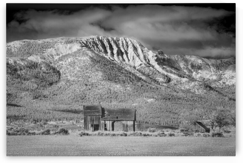 The Barn and Thompson Peak - Lassen County California by Mike Lee