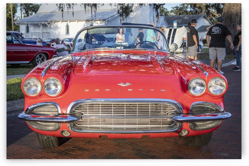 1961 Red Chevrolet Corvette Convertible 1 by Rich Franco