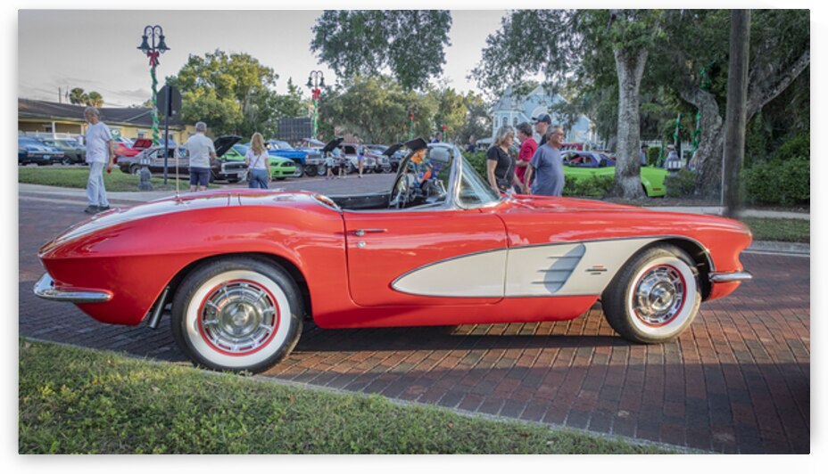 1961 Red Chevrolet Corvette Convertible 5 by Rich Franco