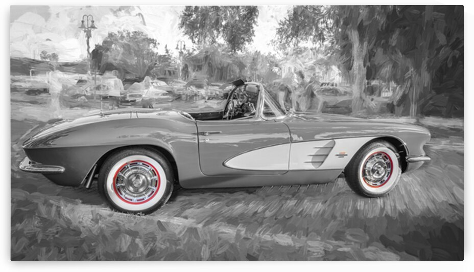 1961 Red Chevrolet Corvette Convertible 6 by Rich Franco