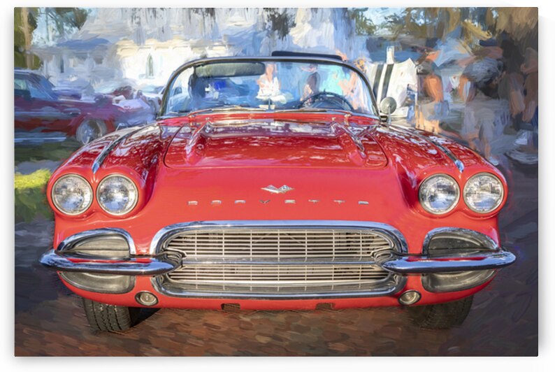 1961 Red Chevrolet Corvette Convertible 7 by Rich Franco