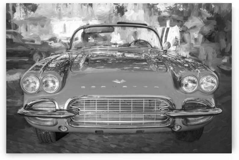 1961 Red Chevrolet Corvette Convertible 8 by Rich Franco