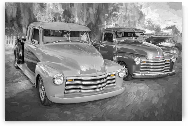 1950 Blue Chevrolet 5 Window Pick Up Truck 3100 Series X160 2 by Rich Franco