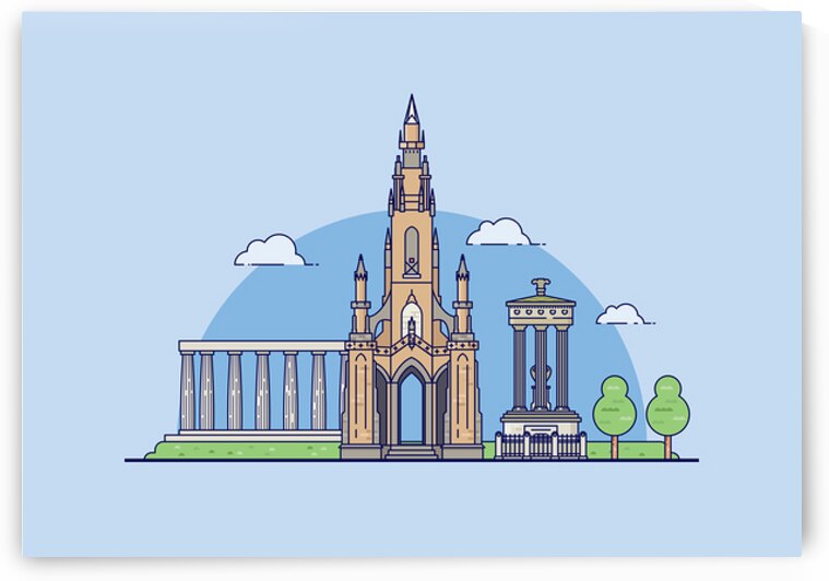 Edinburgh Landmarks by Towseef Dar