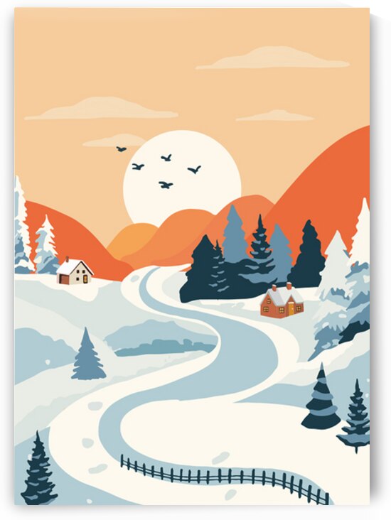 Winter landscape background. b by Towseef Dar