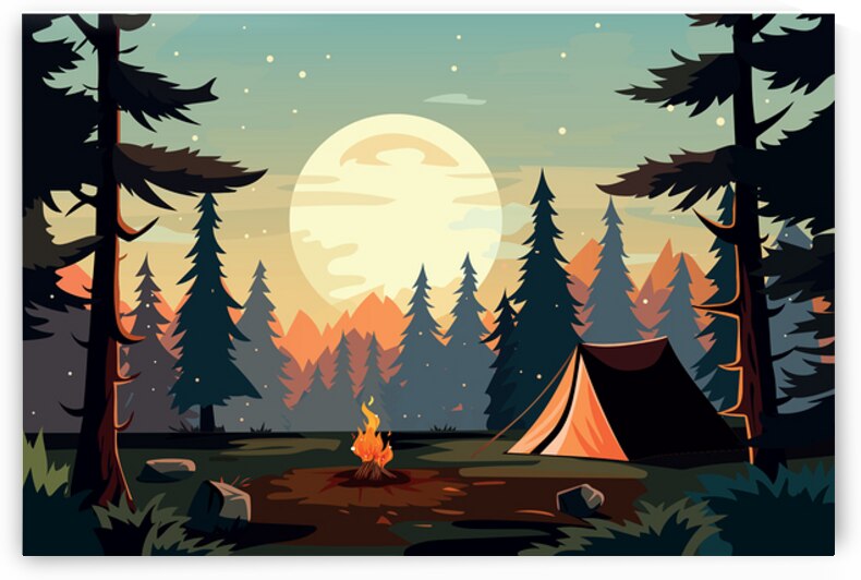 Tent in the forest. a by Towseef Dar