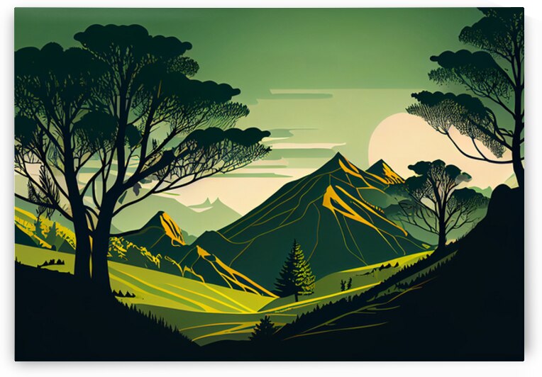 Abstract mountain scenery by Towseef Dar