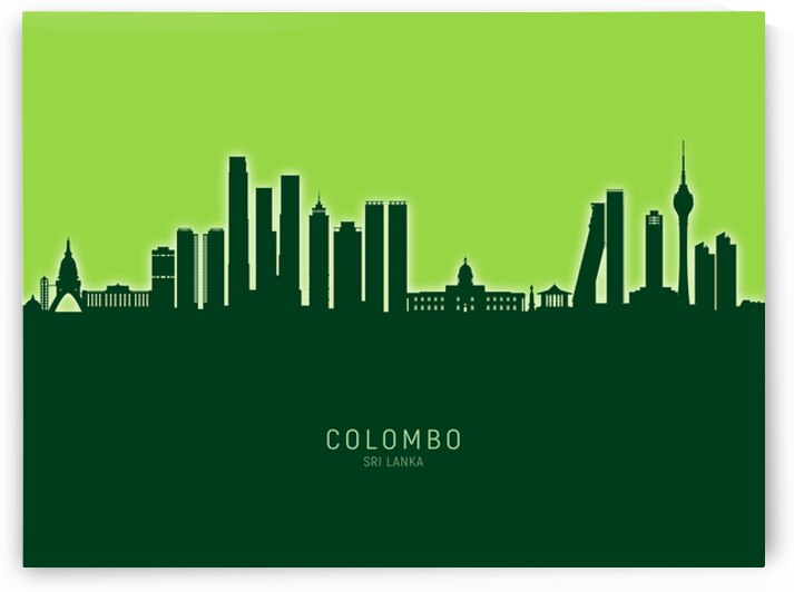 Colombo Sri Lanka Skyline by Michael Tompsett