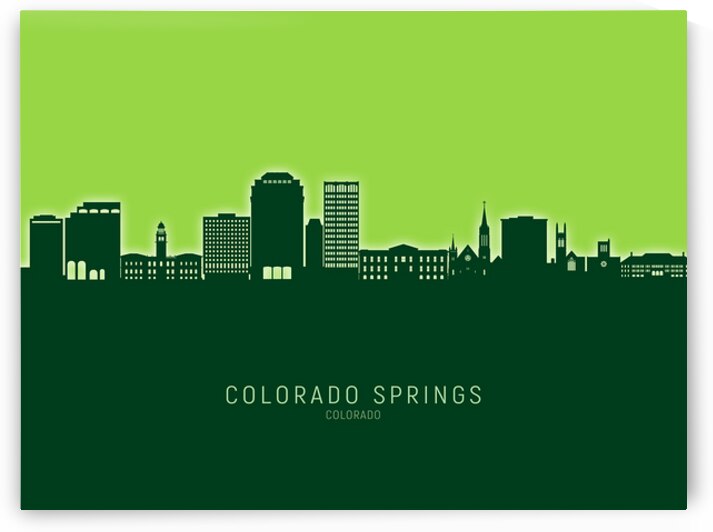 Colorado Springs Colorado Skyline by Michael Tompsett