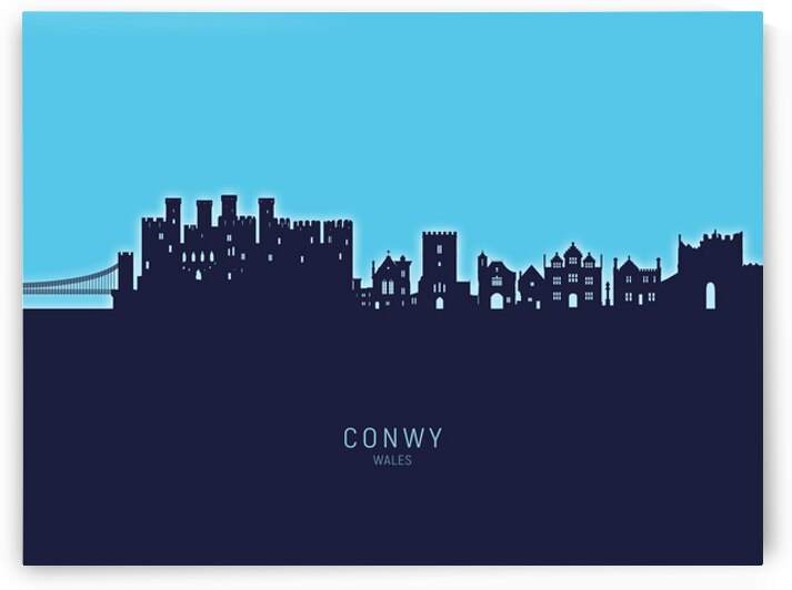 Conwy Wales Skyline by Michael Tompsett