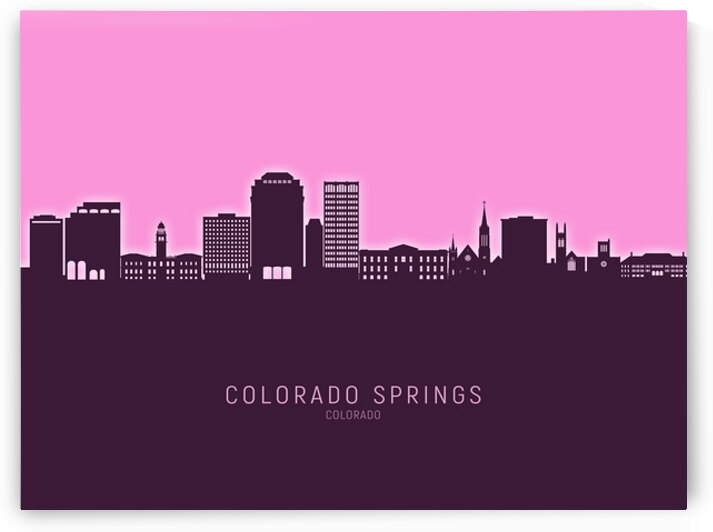 Colorado Springs Colorado Skyline by Michael Tompsett