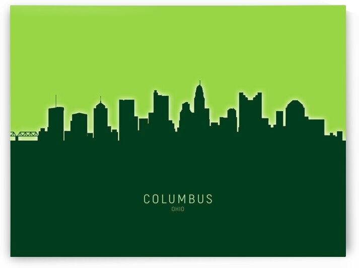 Columbus Ohio Skyline by Michael Tompsett