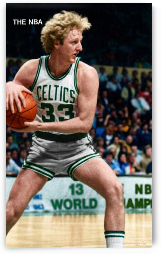 1980 Larry Bird Boston Celtics Art by Row One Brand