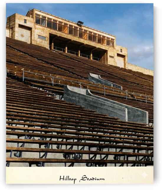 1940s Denver Pioneers Hilltop Stadium Art by Row One Brand