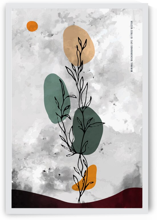 Abstract Botanical Line Art by Towseef Dar