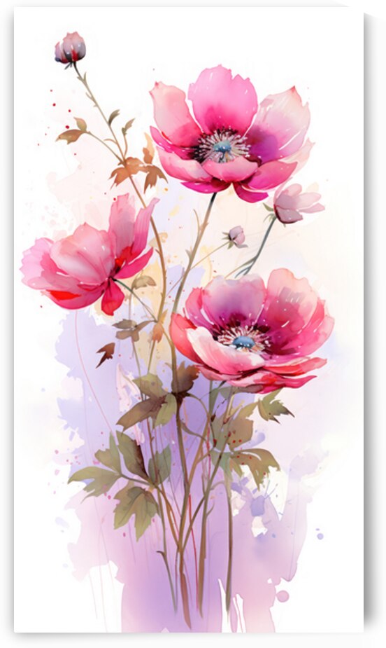Watercolor Flowers by Towseef Dar