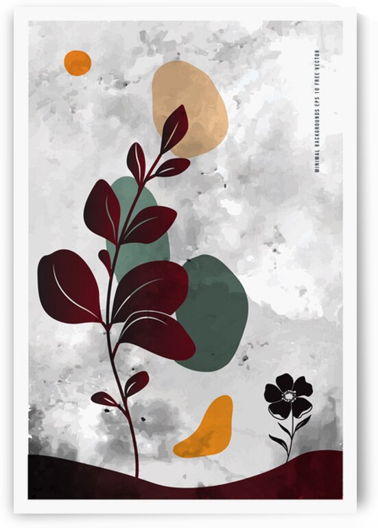 Abstract Botanical Line Art by Towseef Dar