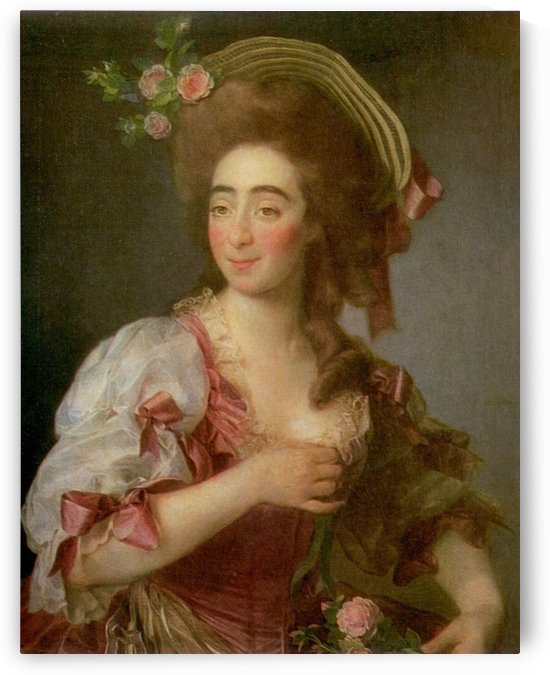 Portrait of red headed woman by Dmitry Levitzky