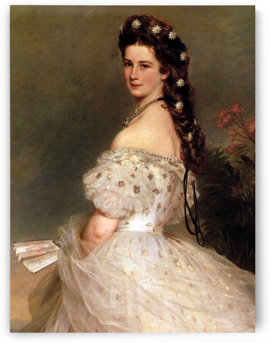 Empress Elisabeth of Austria in dancing dress by Dmitry Levitzky