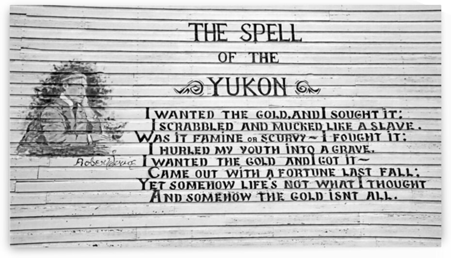 The Spell Of the Yukon Black And White by Deb Oppermann